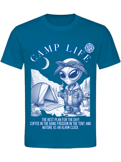 T- SHIRT UNI CLASSIC- Camp Life Blue