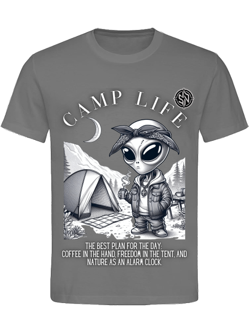 T-SHIRT UNI CLASSIC- Camp Life Black