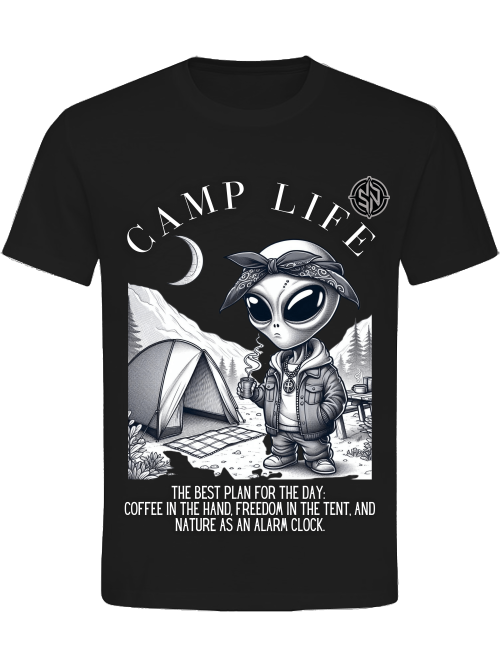 T- SHIRT UNI CLASSIC- Camp Life Black