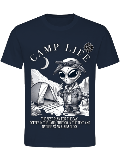 T- SHIRT UNI CLASSIC- Camp Life Black