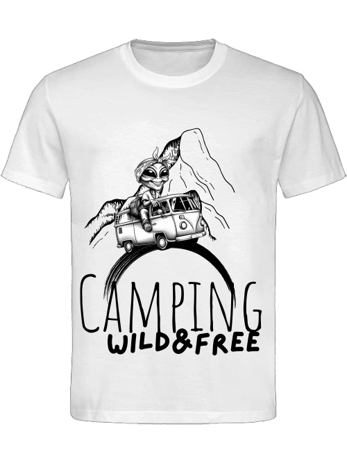 T-SHIRT UNI CLASSIC- Wild &amp; Free Black