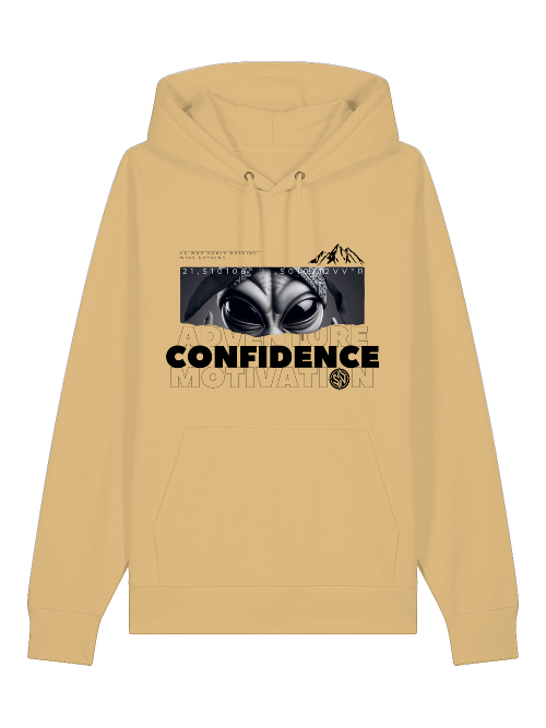 HOODIE- Confidence White