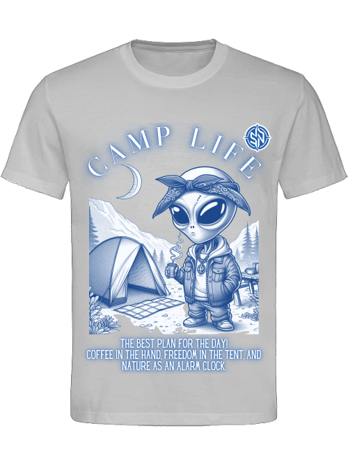 T-SHIRT UNI CLASSIC- Camp Life Blue