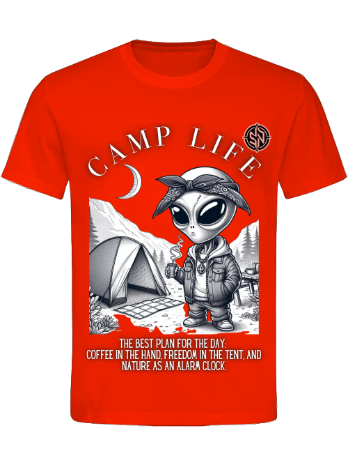 T- SHIRT UNI CLASSIC- Camp Life Black