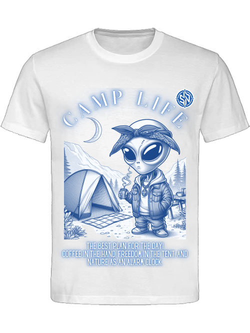 T- SHIRT UNI CLASSIC- Camp Life Blue