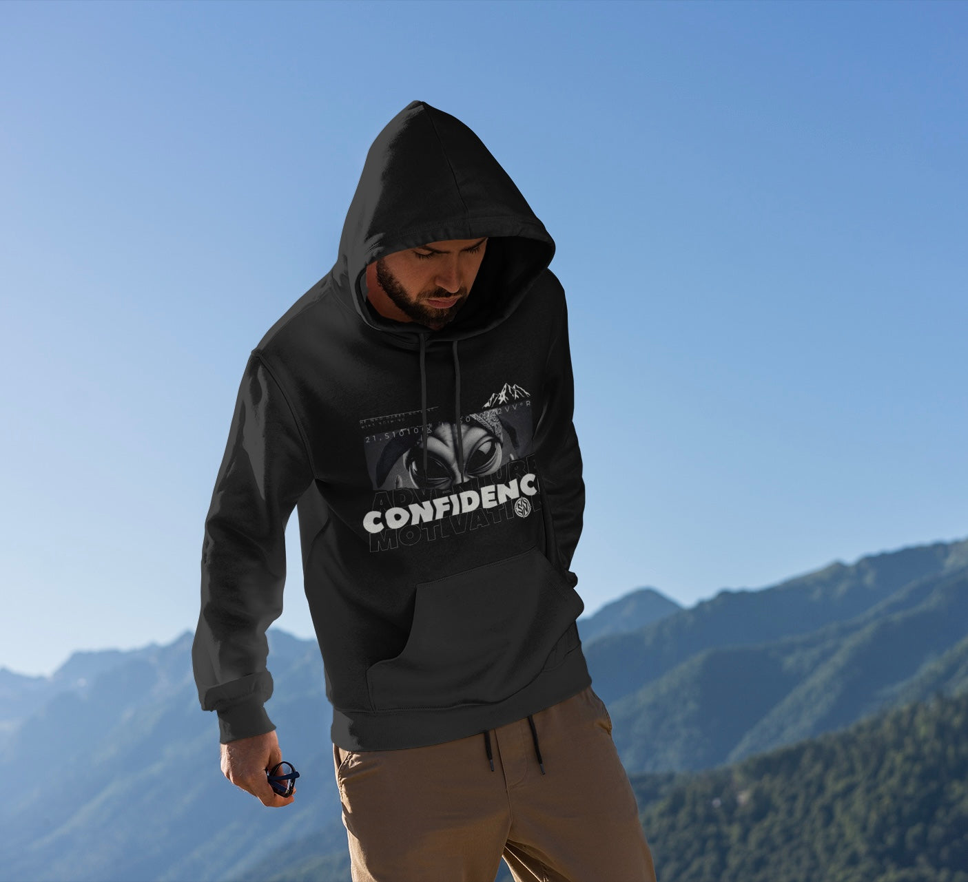 HOODIE- Confidence Black