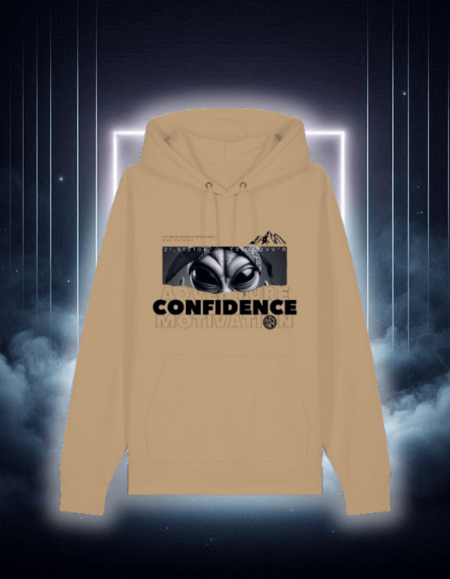 HOODIE- Confidence White