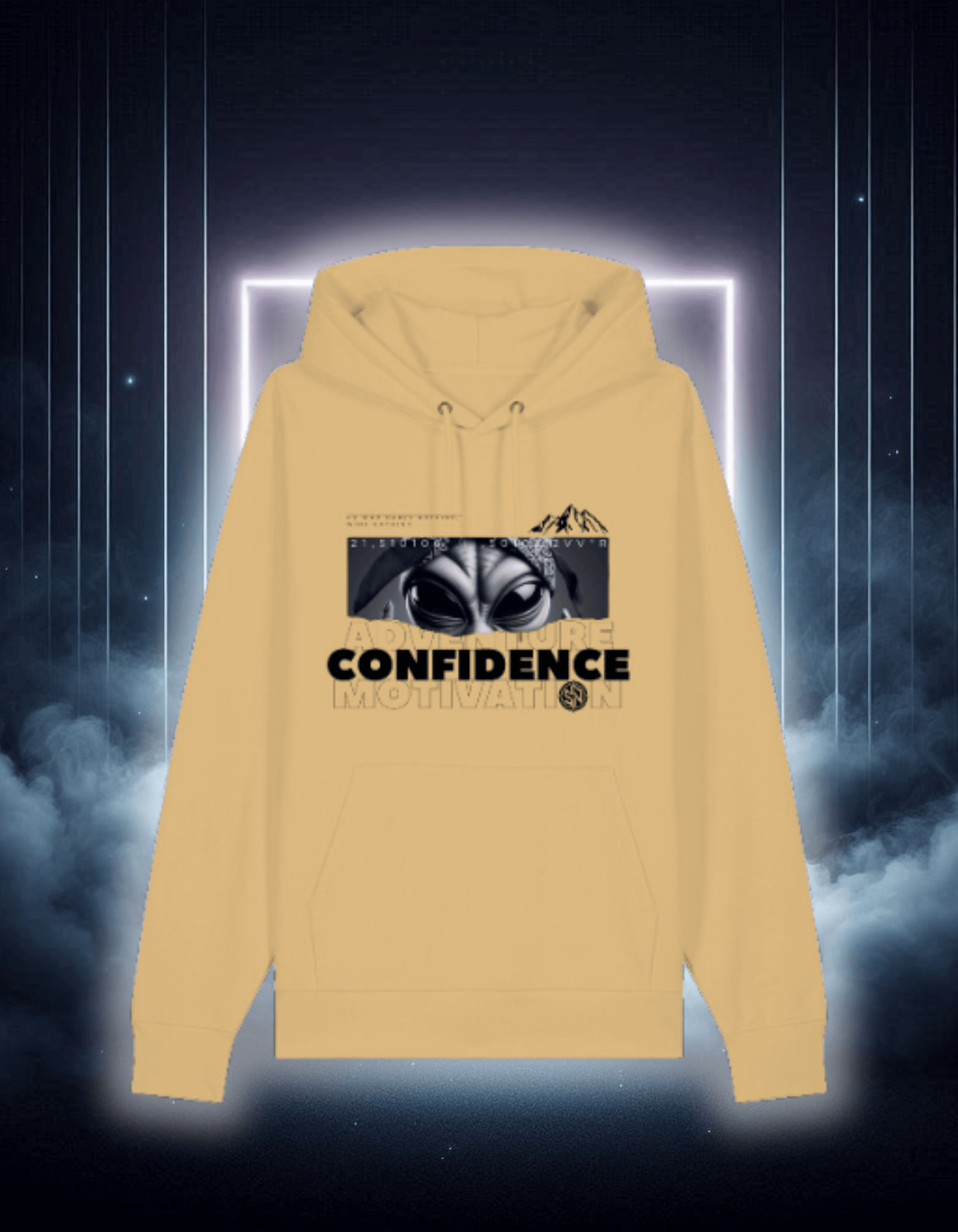 HOODIE- Confidence White