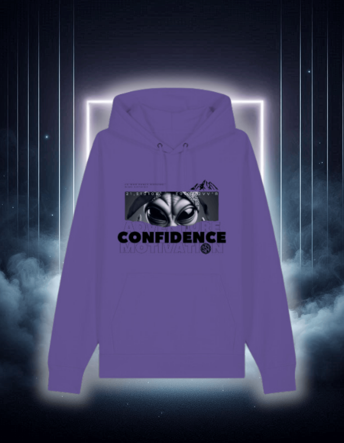 HOODIE- Confidence White