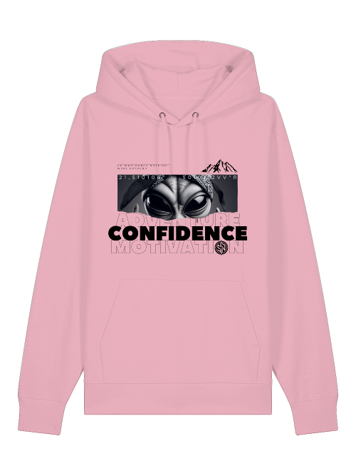 HOODIE- Confidence White